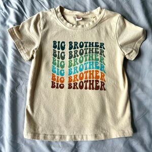 Big Brother Kids T-Shirt - Cream